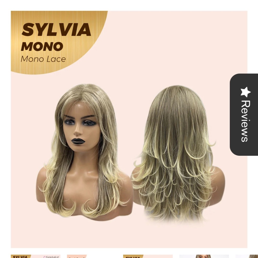 NEW JBEXTENSION SYLVIA  Monofilament Wig 20 Inches Dirty Blonde